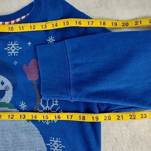 Holiday Time "Let It Snow" Snowman Snowflakes Ugly Christmas Sweater Size M - Picture 8 of 12
